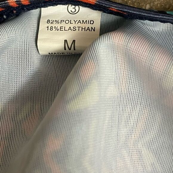 Fusipu Colorful Geometric Designed Bikini w/Cheeky Bottoms (Size: Med) - Picture 9 of 12